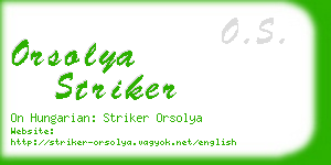 orsolya striker business card